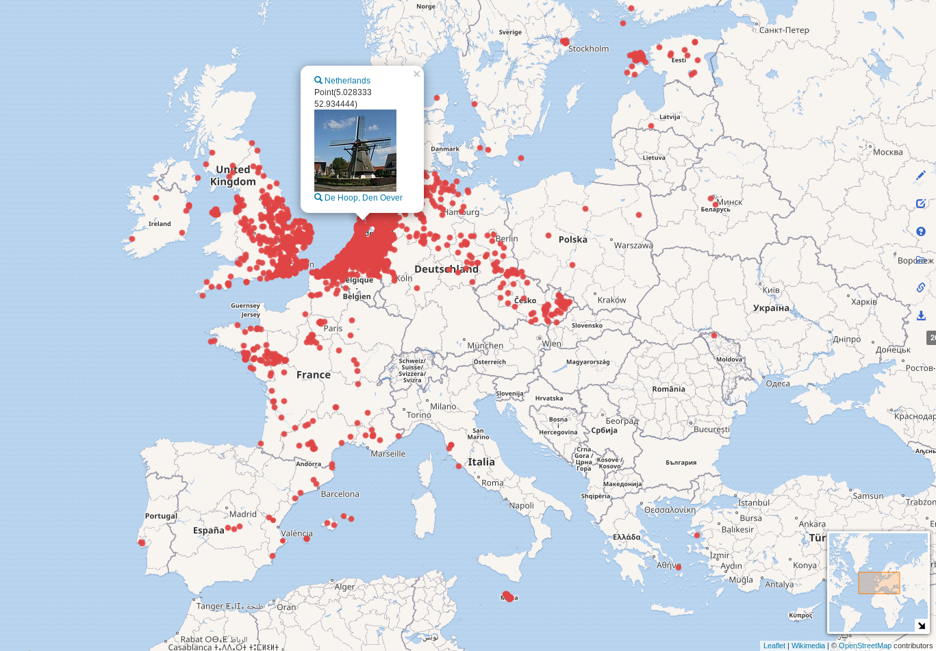 Wikidata Windmills